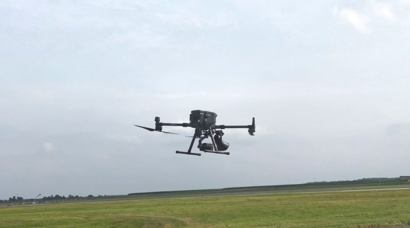 drones en el aeropuerto