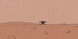 Dron en Planeta Marte