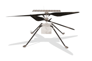 Modelo de dron en Marte